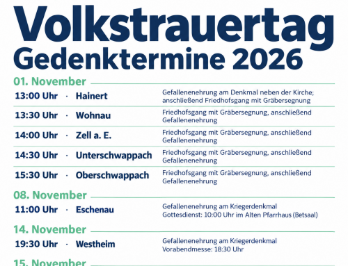 Termine Volkstrauertag 2026